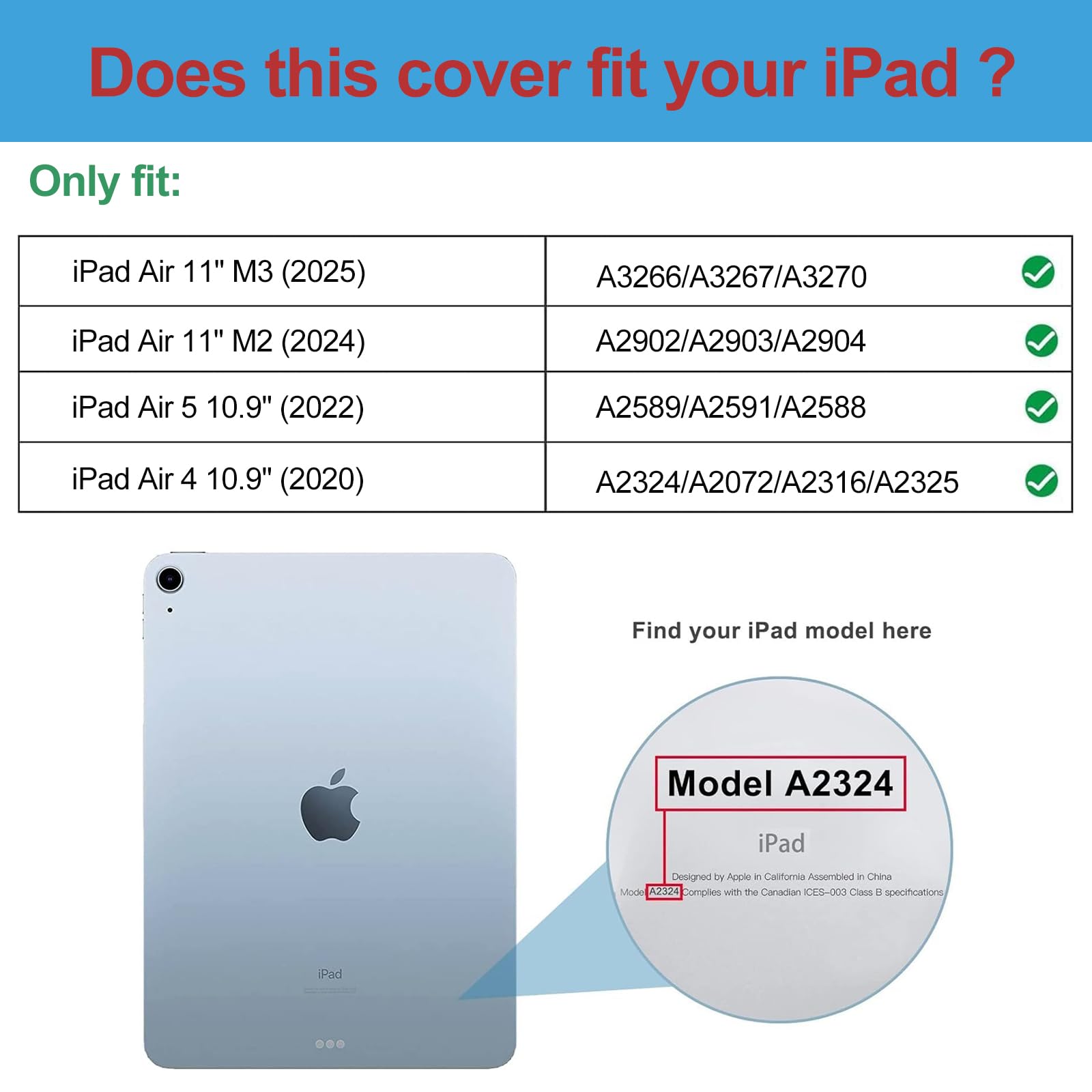 ProCase iPad Air 11-inch M3/M2 & 10.9-inch 5th/4th Gen Smart Protective Case - Slim Fit Shockproof Cover for iPad Air 2020-2025 (Green) | Perfect for Work, School & Travel