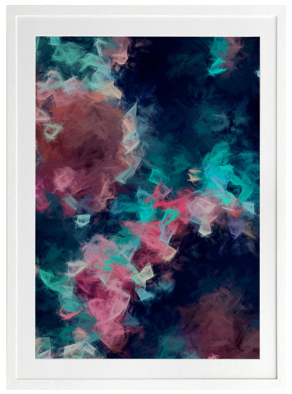 Diamond Storm Framed Art Print - Elegant Wall Decor for Living Room, Bedroom & Office - Perfect Modern Home & Gift Idea