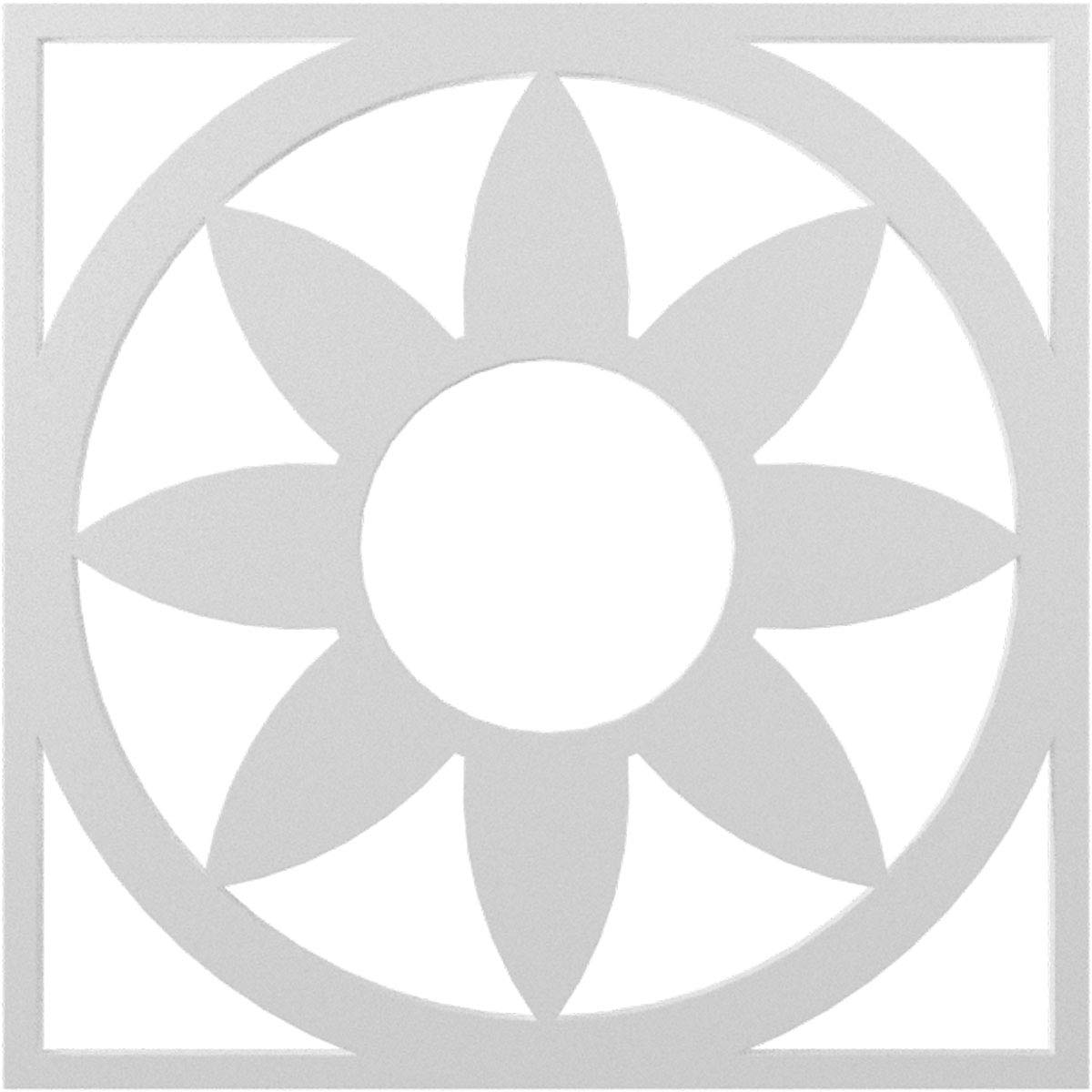 Ekena Millwork CMPP32BL Blume Architectural Grade PVC Pierced Urethane Ceiling Medallion 32