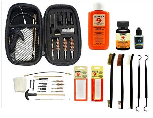 EDOG Range Warrior 27-Piece Gun Cleaning Kit - Compatible with Springfield Armory Hellcat - Pink Trim Schematic Mat for Women - .22, 9mm to .45 Caliber Maintenance Set with Tactical Guide - Perfect for Range Days & Firearm Care
