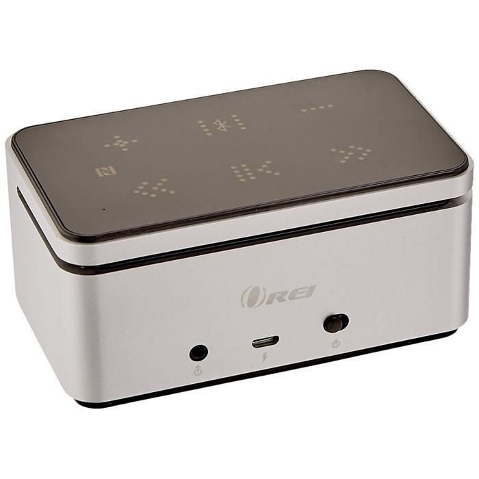 OREI Diamond Enhanced Bass NFC Bluetooth 4.0 Wireless Speaker - Powerful Sound with Built-in Mic, Aluminum Body & Touch Panel | Portable for Outdoor, Travel & Home Use