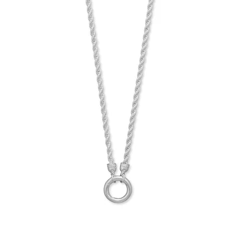 18K Gold Plated Inverted Hinge Clasp Rope Chain Necklace for Women - Elegant Layering Piece for Everyday Wear & Special Occasions