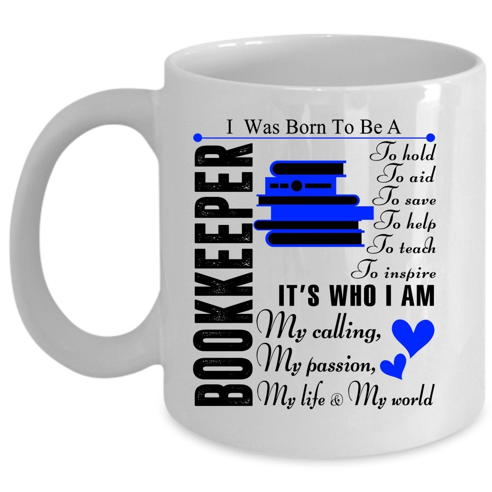 Funny Bookkeeper Coffee Mug - 15 Oz White Ceramic Cup - Perfect Gift for Accountants & Bookkeepers - Ideal for Office, Home, or Coworker Appreciation