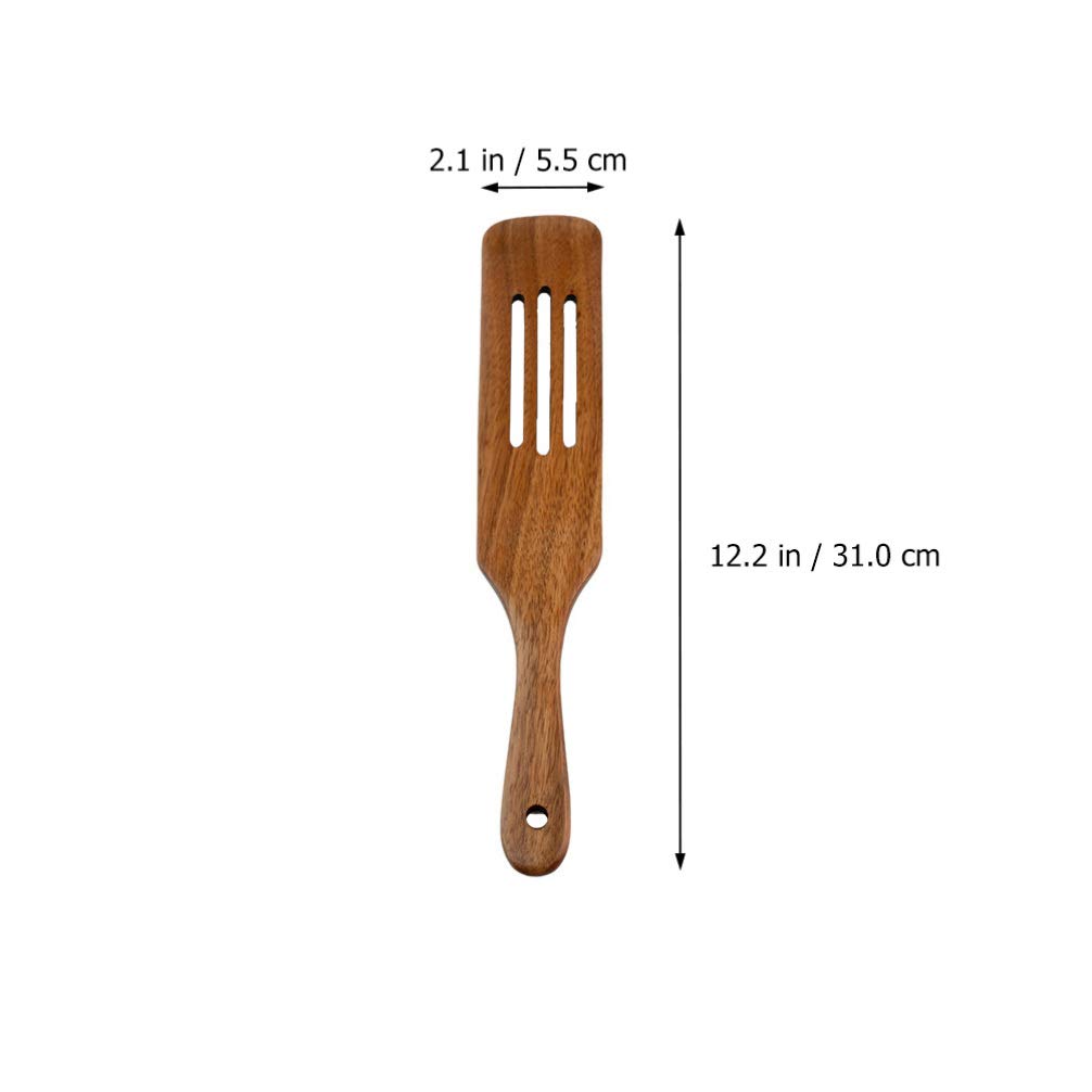 Wooden Spatula Set - 5pcs Heat-Resistant Cookware for Non-Stick Cooking & Baking