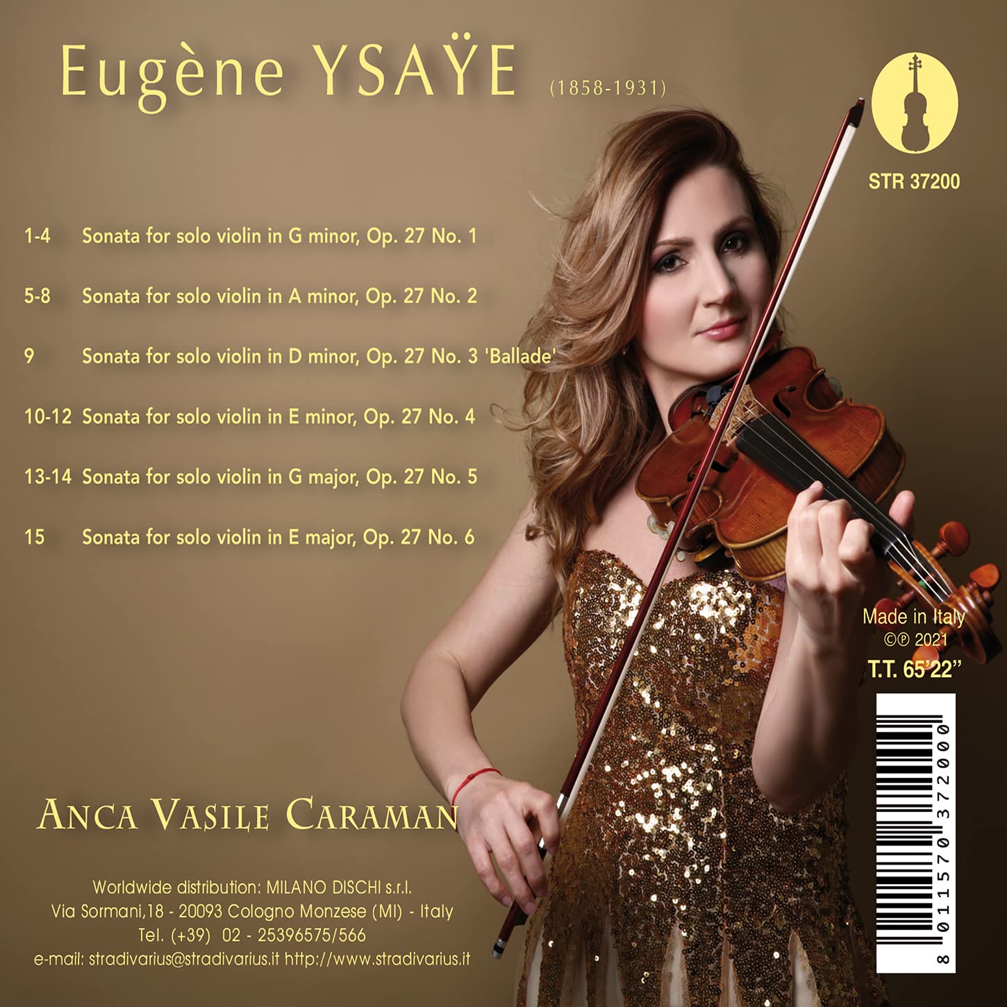 Six Sonatas for Solo Violin - Baroque Classical Music for Violinists | Perfect for Practice, Performances & Music Education
