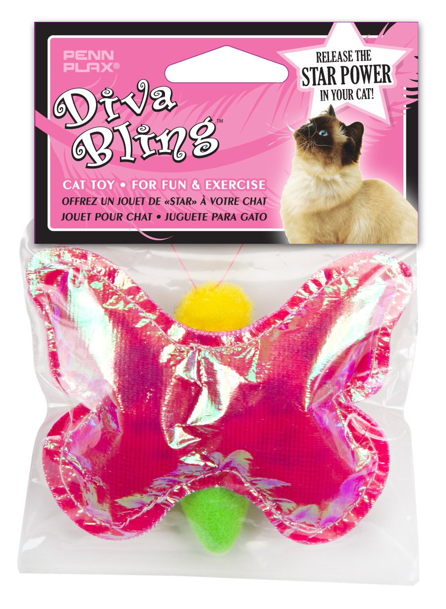 Penn-Plax Glitter & Sound Cat Toy - Interactive Play for Kittens & Adult Cats - Fun & Stimulating Pet Toy for Indoor Cats