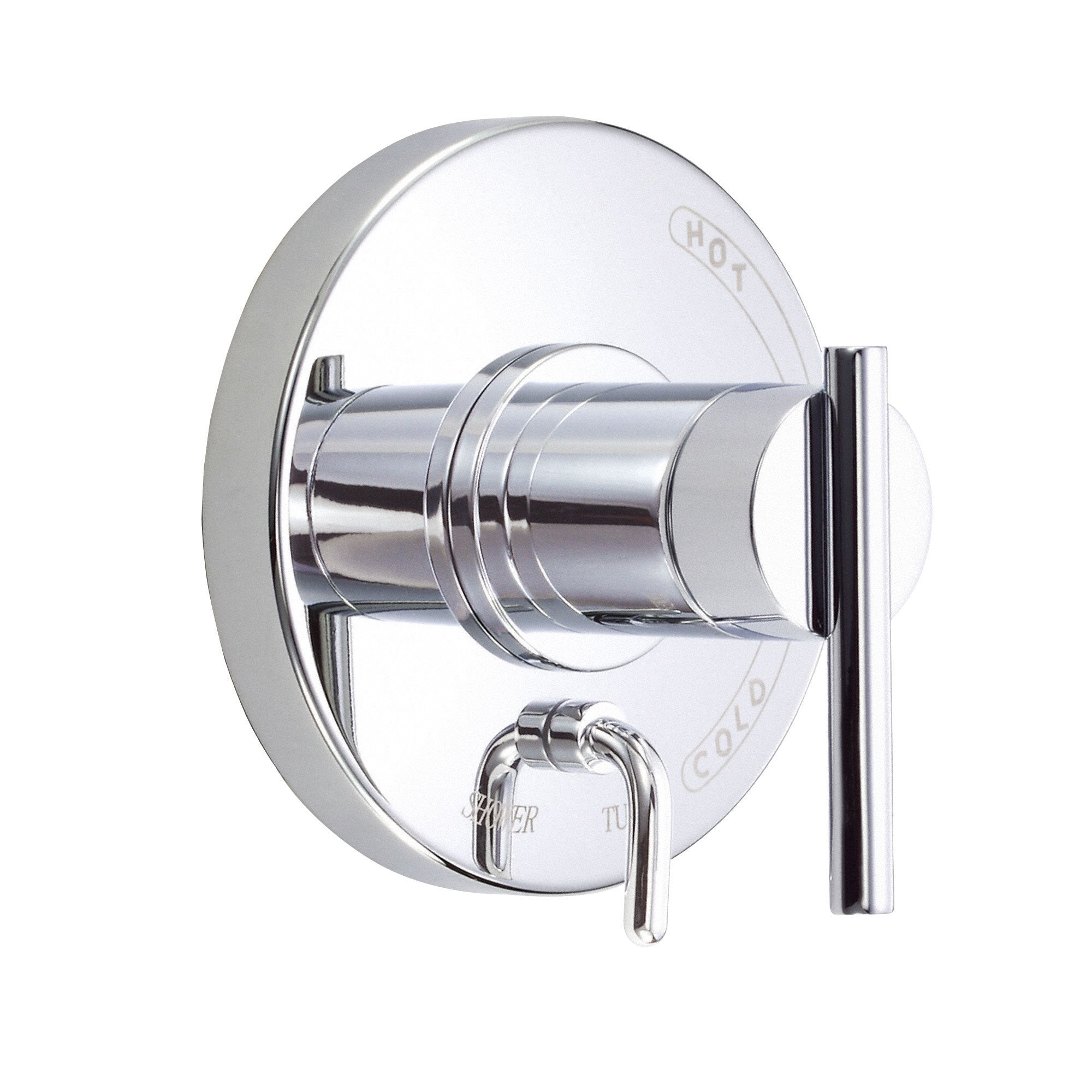 Danze Parma Chrome Single Handle Pressure Balance Shower Control with Diverter - Includes Rough-in Valve - Perfect for Bathroom Remodeling & Modern Home Upgrades