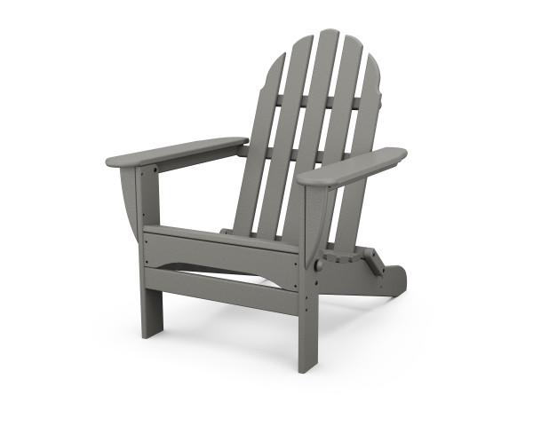 Polywood Classic Folding Adirondack Chair - Durable Outdoor Furniture for Patio, Poolside & Garden Relaxation - Weather-Resistant Recycled Plastic Material