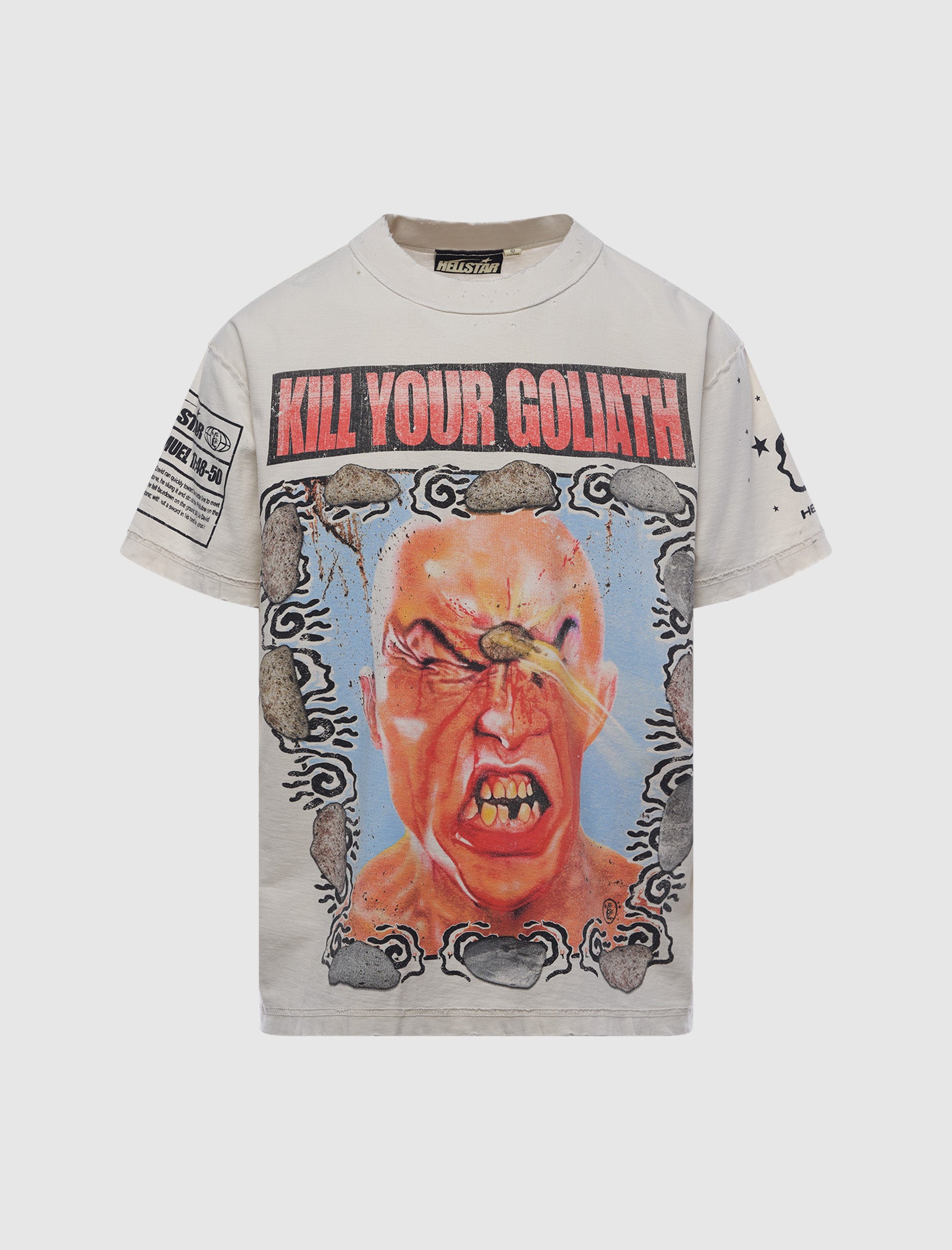 Hellstar Goliath Graphic T-Shirt for Men - Trendy Streetwear Cotton Tee with Bold Print | Perfect for Casual Wear, Concerts & Urban Fashion