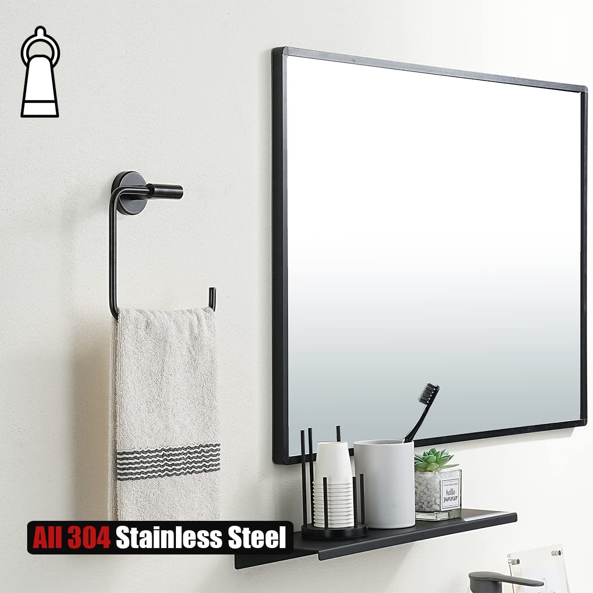 Oil Rubbed Bronze Towel Ring - 6