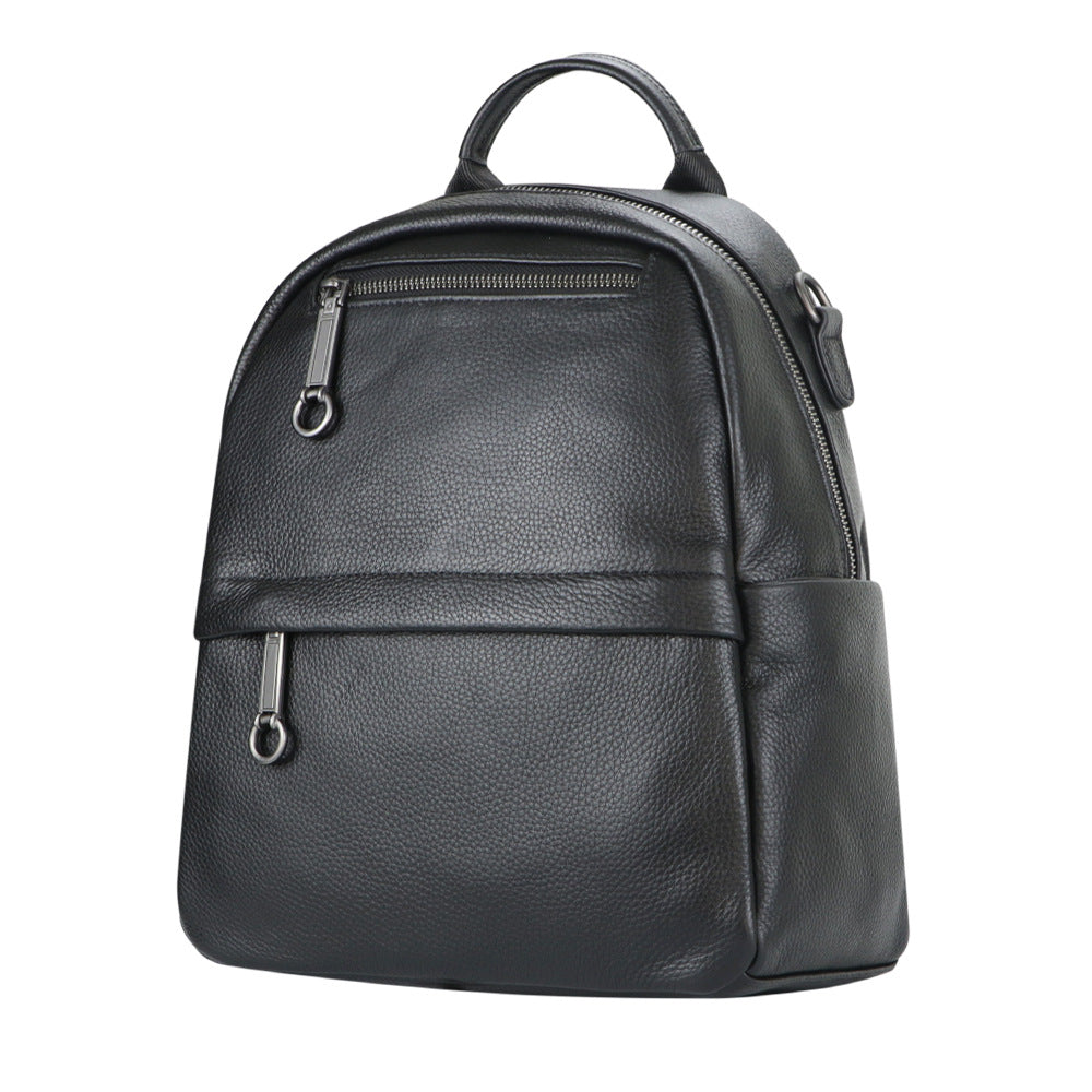 Premium Genuine Leather Backpack for Men & Women - Large Capacity Durable Shoulder Bag for Travel, Work & School - Stylish & Functional Everyday Carry