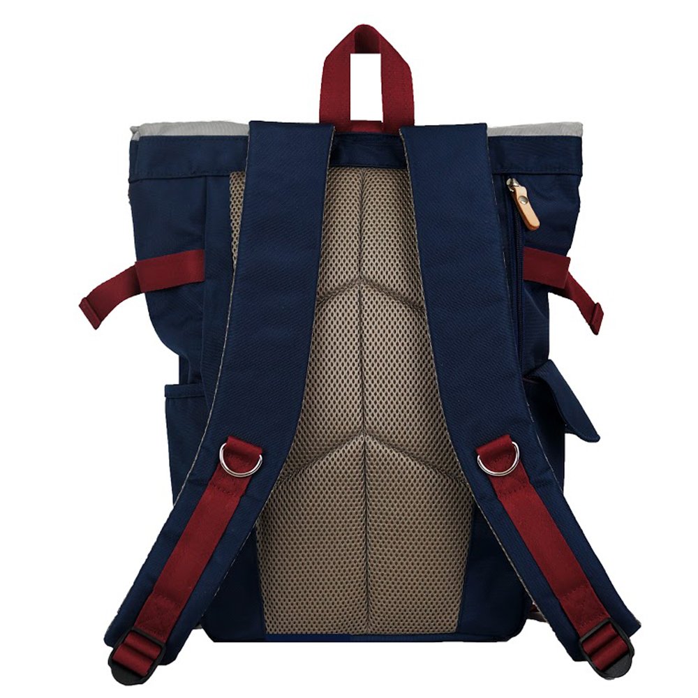 Harvest Label Urban Rolltop Backpack 2.0 - Waterproof Laptop Backpack for Men & Women, 25L Travel Backpack with USB Charging Port (Navy Blue) - Perfect for Commuting, Hiking, and College Campus Use