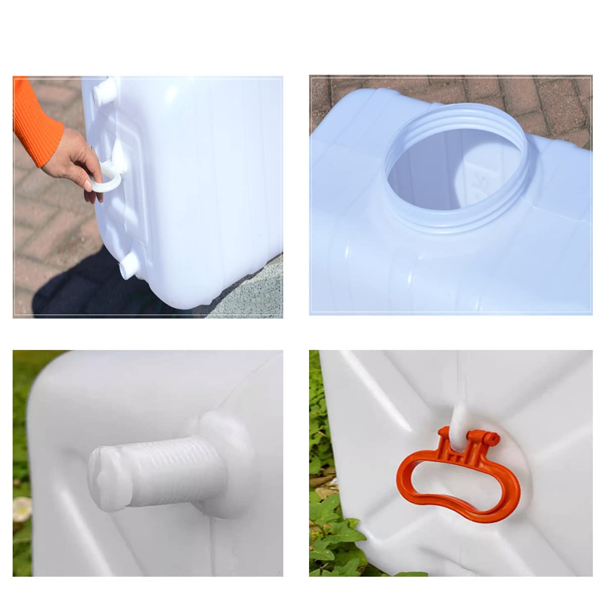 Large Plastic Water Storage Tanks - 50L/80L/110L/200L (53 Gallon) Emergency Water Container for Camping, Hiking & Outdoor Survival | Durable Multi-Purpose Water Tank for Home Emergency Preparedness & Off-Grid Living