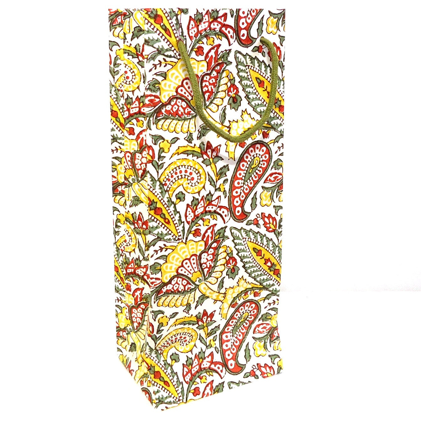 Handmade Decorative Paper Wine Bottle Bags - Eco-Friendly Gift Packaging for Weddings, Parties & Special Occasions