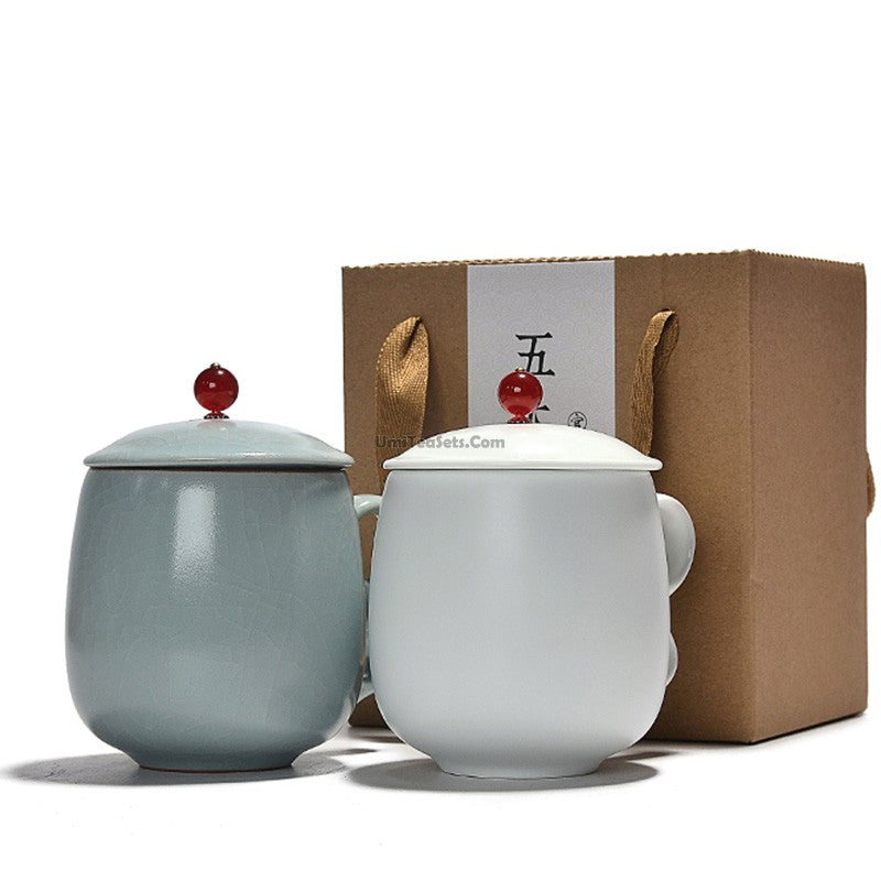 Premium Handcrafted Ice Crack Five Kilns Chinese Tea Cup - Authentic Ceramic Tea Cup for Gongfu Tea, Matcha, Herbal Tea - Perfect for Home, Office & Tea Ceremonies