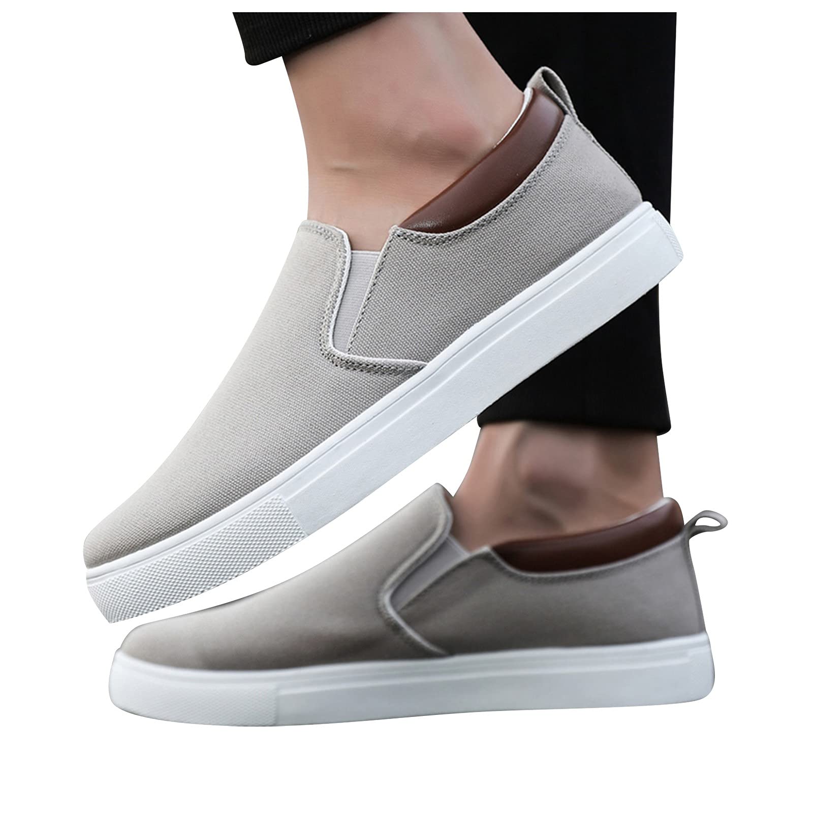 Men's White Breathable Running Shoes - Comfortable Sports Trainers for Gym, Fitness & Outdoor Activities | Road Running, Hiking & Leisure Walking Shoes