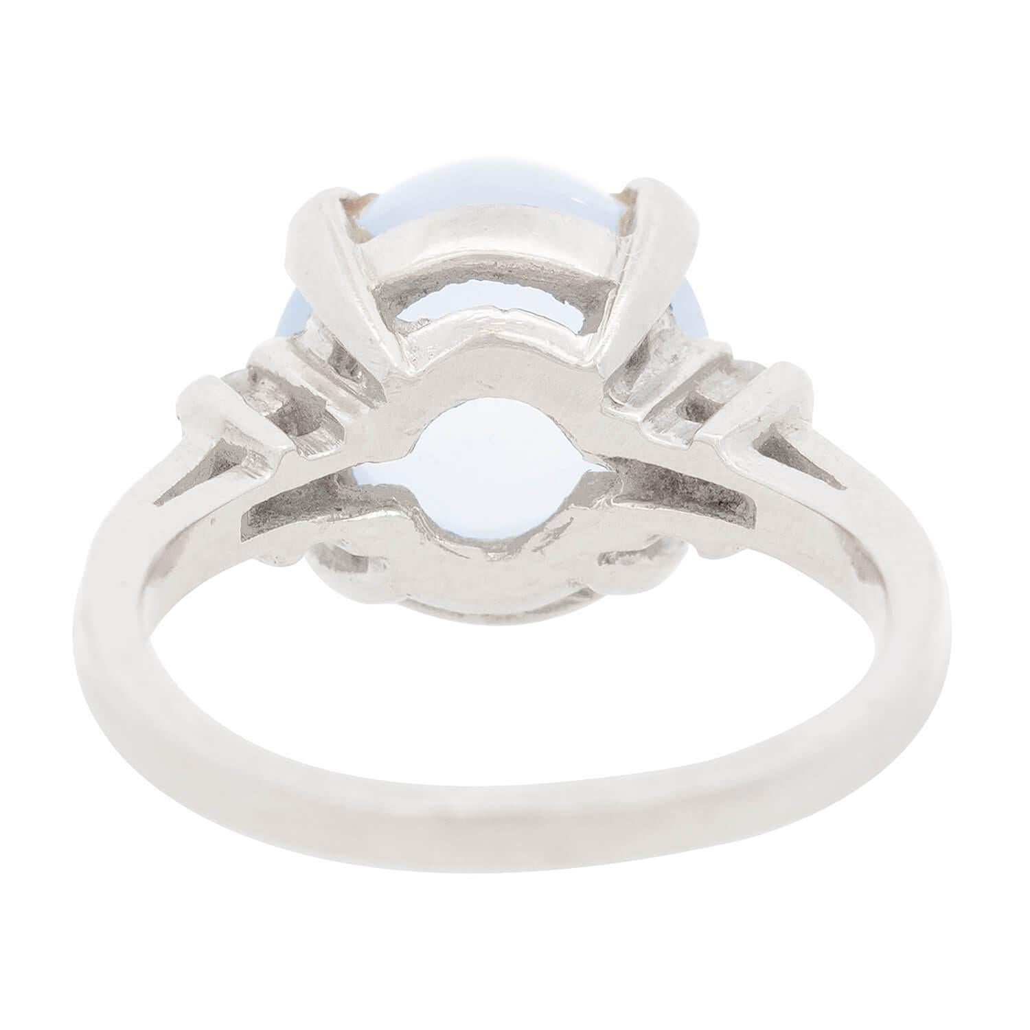 14K Gold Vintage Moonstone and Diamond Ring for Women - Elegant Boho Jewelry for Weddings, Parties & Everyday Wear