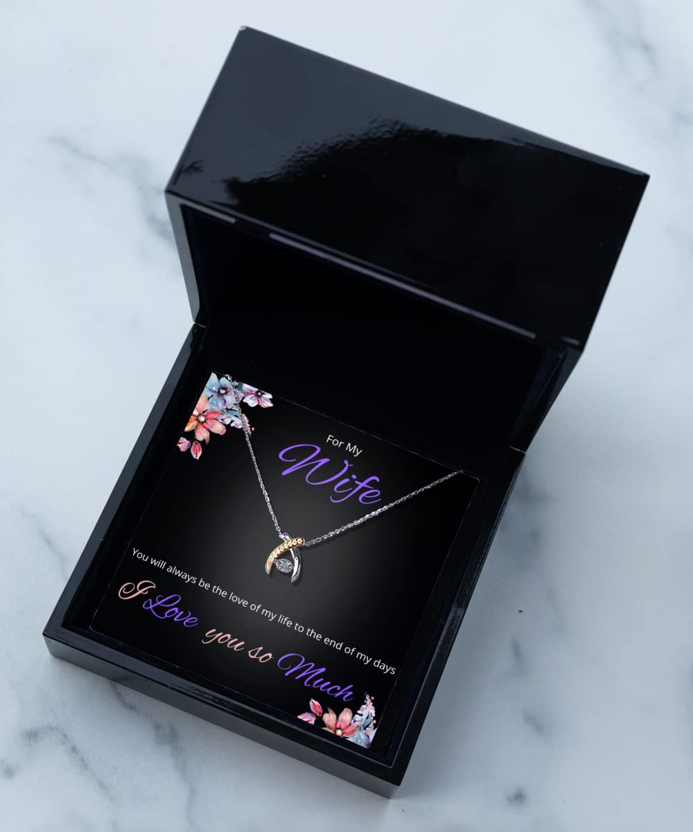 Heart Necklace for Wife - Romantic Birthday & Christmas Jewelry Gift for Her - Perfect for Anniversaries, Valentine's Day & Special Occasions