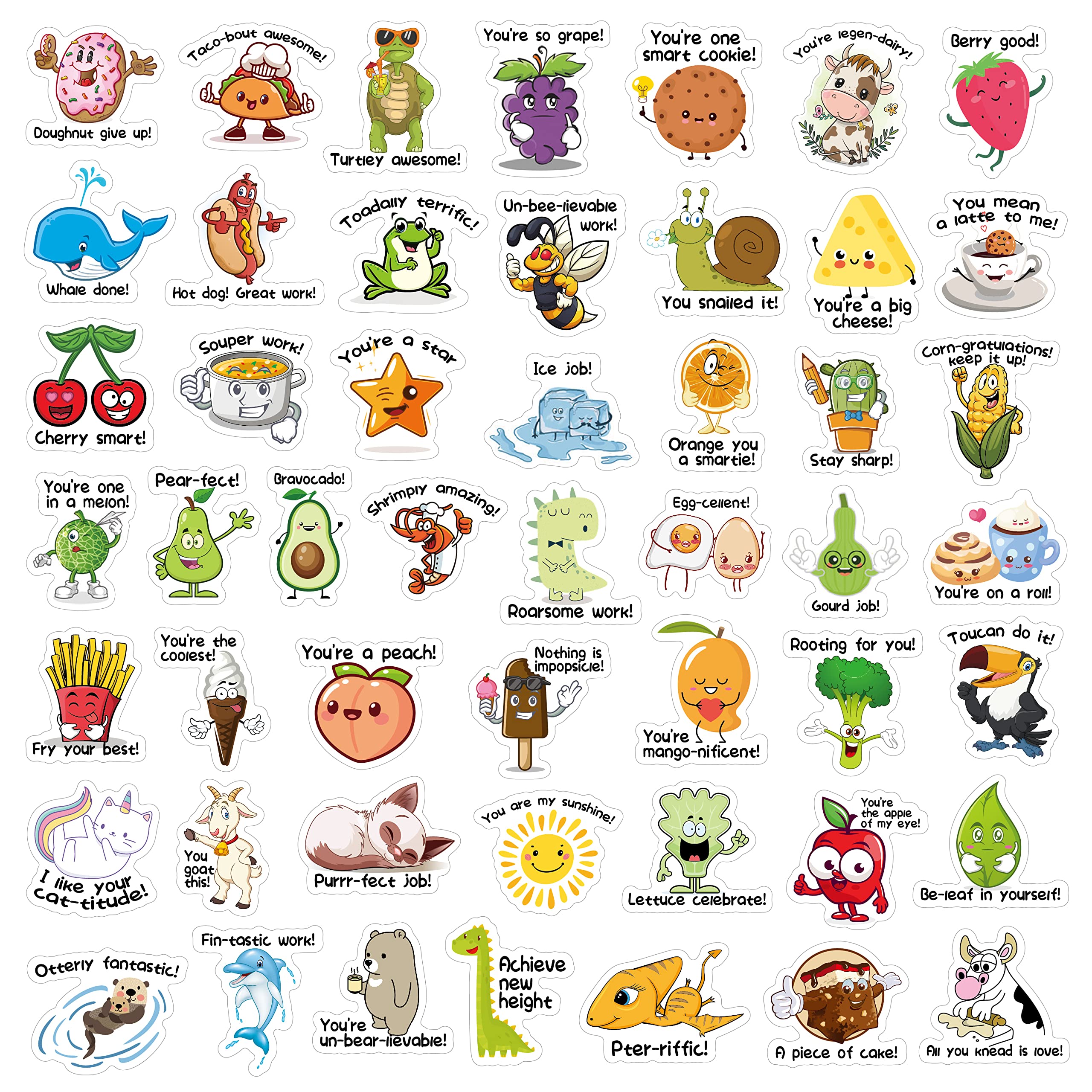1000 Pcs Motivational Reward Stickers for Kids - 50 Fun Designs, Positive Teacher Supplies for Classroom, Student Incentive Stickers with Encouraging Words - Perfect for School Awards, Homework Motivation & Behavior Charts