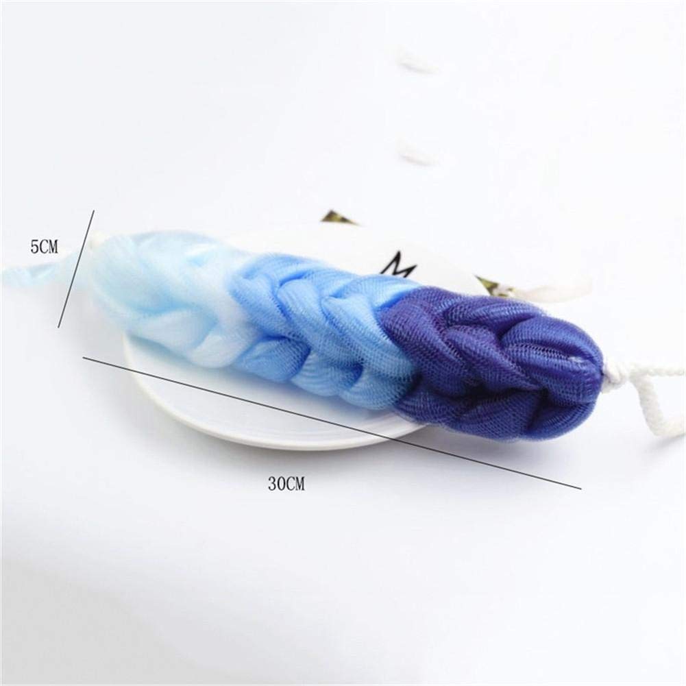 Exfoliating Body Scrub Towel - Long Nylon Bath Brush & Washcloth for Back Exfoliation - Shower Sponge for Smooth Skin - Perfect for Spa, Home & Travel (Color: A)