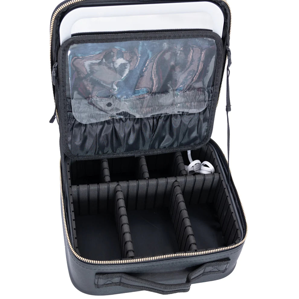 LED Mirror Cosmetic Bag - Portable Travel Makeup Organizer with Light for Women | Perfect for Travel, Home, and On-the-Go Touch Ups