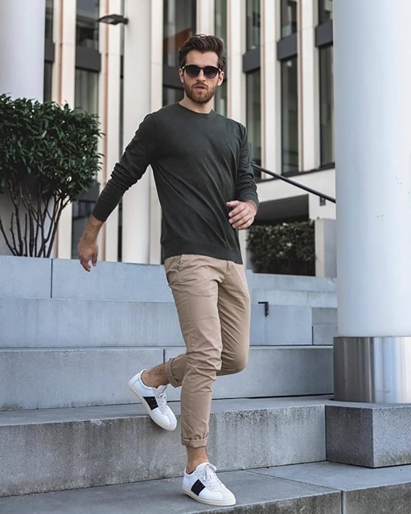 BILLIONHATS Men's Long Sleeve Colorful Cotton T-Shirts - 100% Soft Crew Neck Bulk Tees for Casual Wear, Wholesale Pack of 5 - Perfect for Everyday Outfits, Layering & Seasonal Fashion