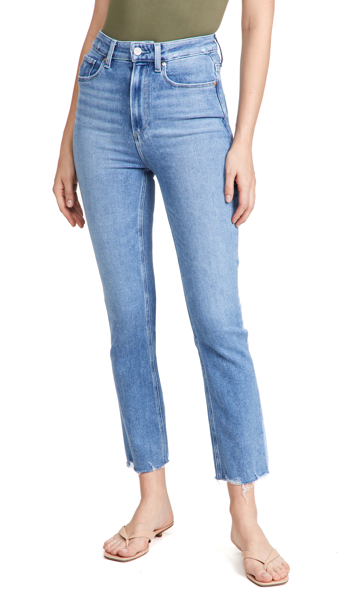 PAIGE Women's Ultra High Rise Cindy Distressed Jeans - Skinny Fit Stretch Denim Pants for Women | Perfect for Casual Wear, Night Out & Everyday Fashion