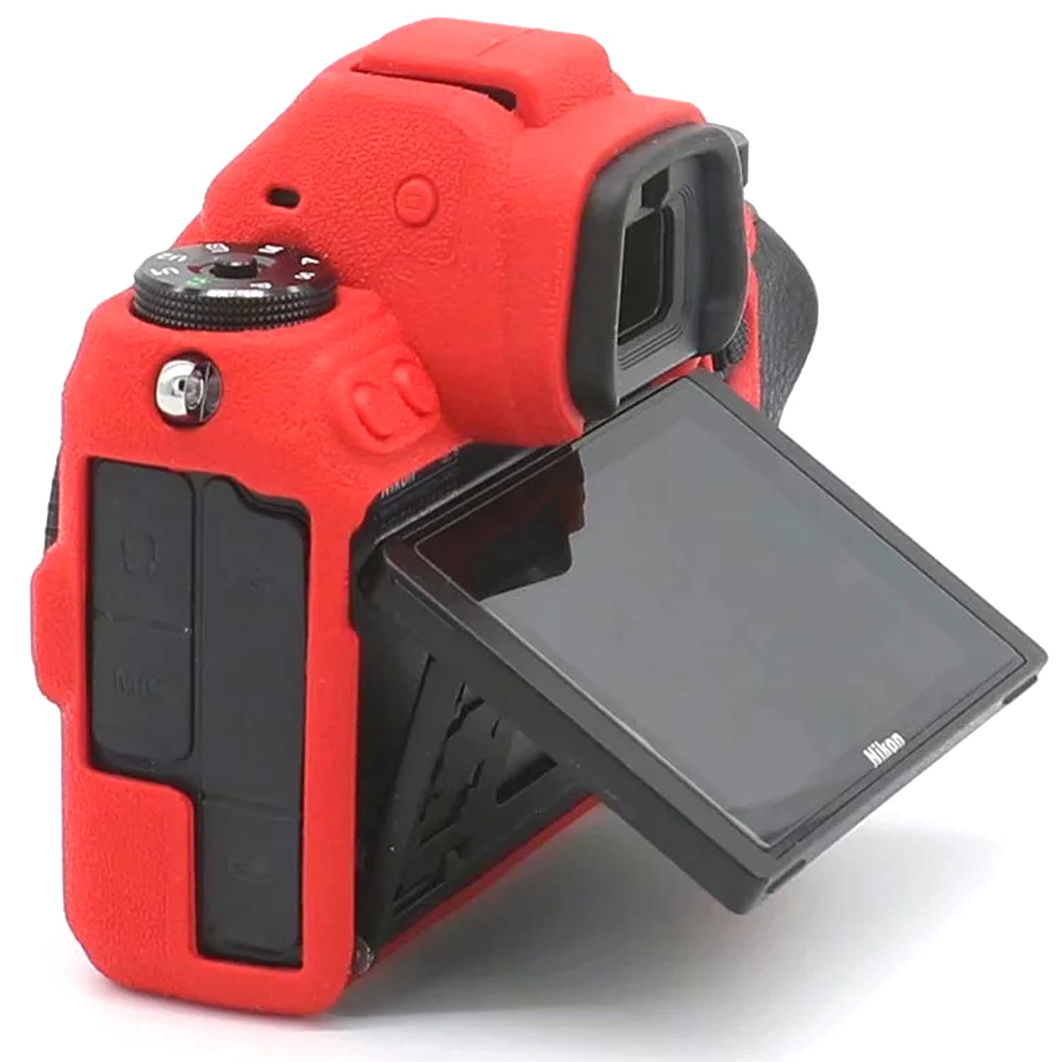 Professional Waterproof Silicone Camera Case Cover for Nikon Z6 Z7 Full Frame Mirrorless Cameras - Shockproof Protective Skin Housing (Red) - Perfect for Outdoor Photography, Travel & Adventure Shooting
