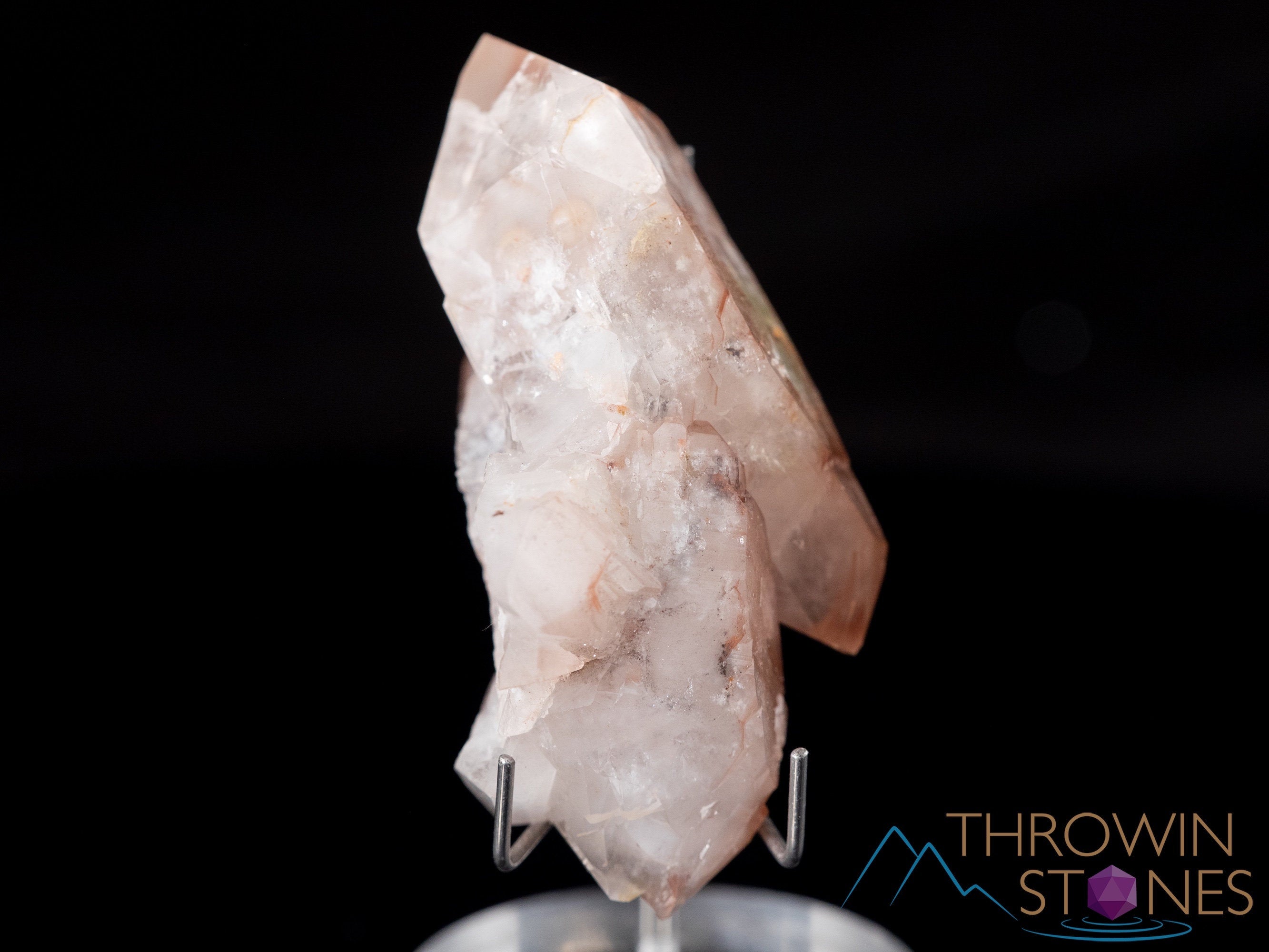 **MESSINA QUARTZ Raw Crystal with Hematite & Kaolinite – Natural Healing Stone, Housewarming Gift, Home Decor, Raw Crystals & Minerals (39208) – Perfect for Meditation, Feng Shui & Spiritual Healing**