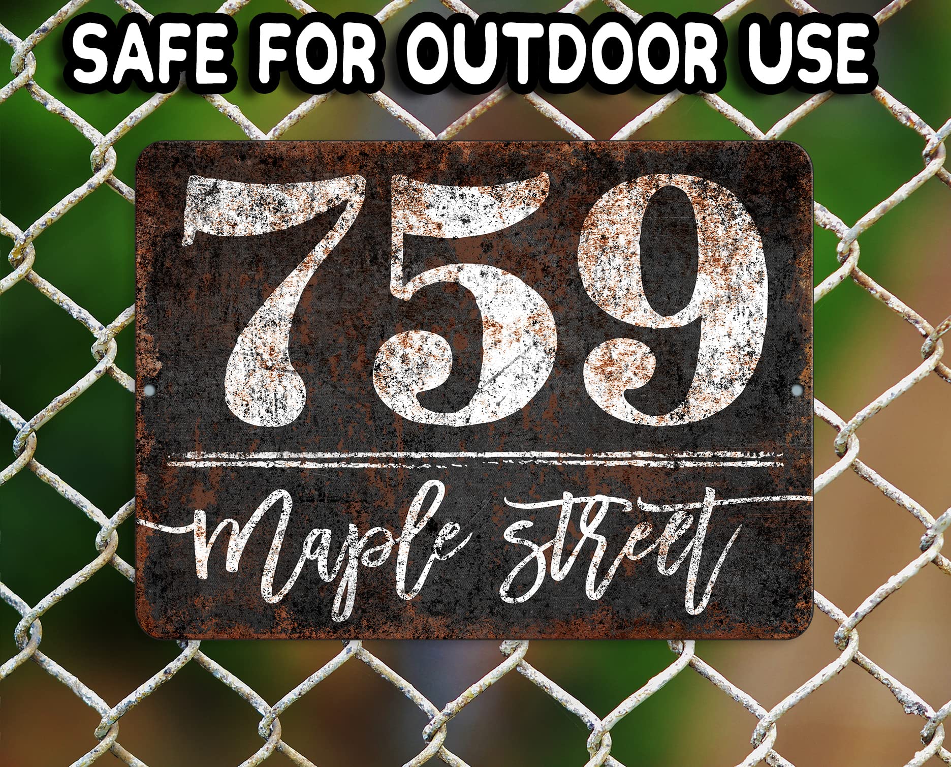 Custom Engraved Address Plaque Sign for House - Outdoor Porch Decor, Mailbox Numbers, Home Entryway Signage - Perfect for Front Door, Garden Gate & Housewarming Gifts
