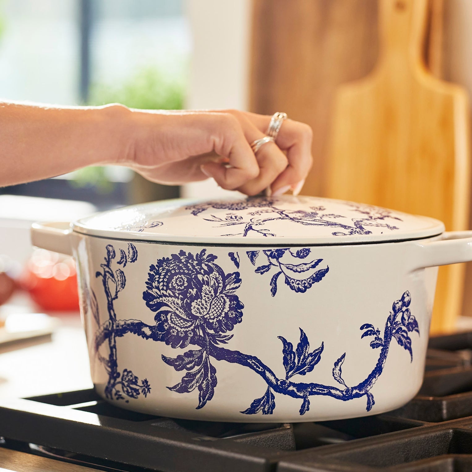 Cuisinart Arcadia 5 Qt Enameled Cast Iron Round Casserole with Lid - Limited Edition Dutch Oven for Baking, Braising & Slow Cooking - Stovetop to Oven Safe Cookware