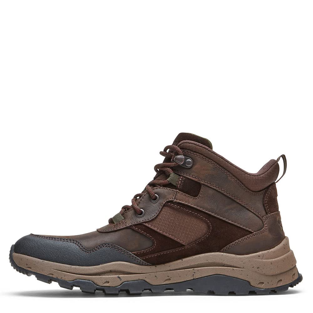 Rockport Men's XCS Pathway Waterproof Mid-Calf Hiking Boots - Lightweight & Durable for Outdoor Adventures, Trail Walking & Winter Weather