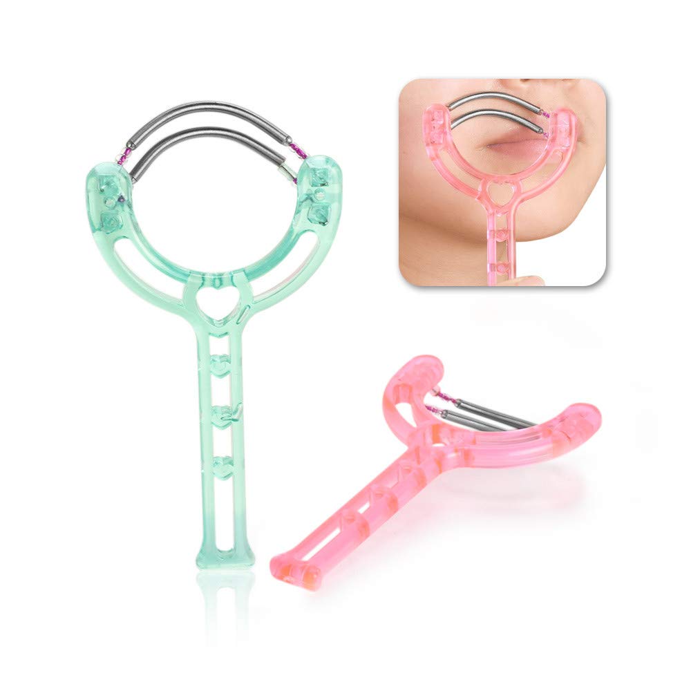 Best Facial Hair Remover for Women - Spring Epilator for Upper Lip, Chin, Cheeks & Sideburns | Painless Hair Removal Tool for Smooth Skin at Home & Travel