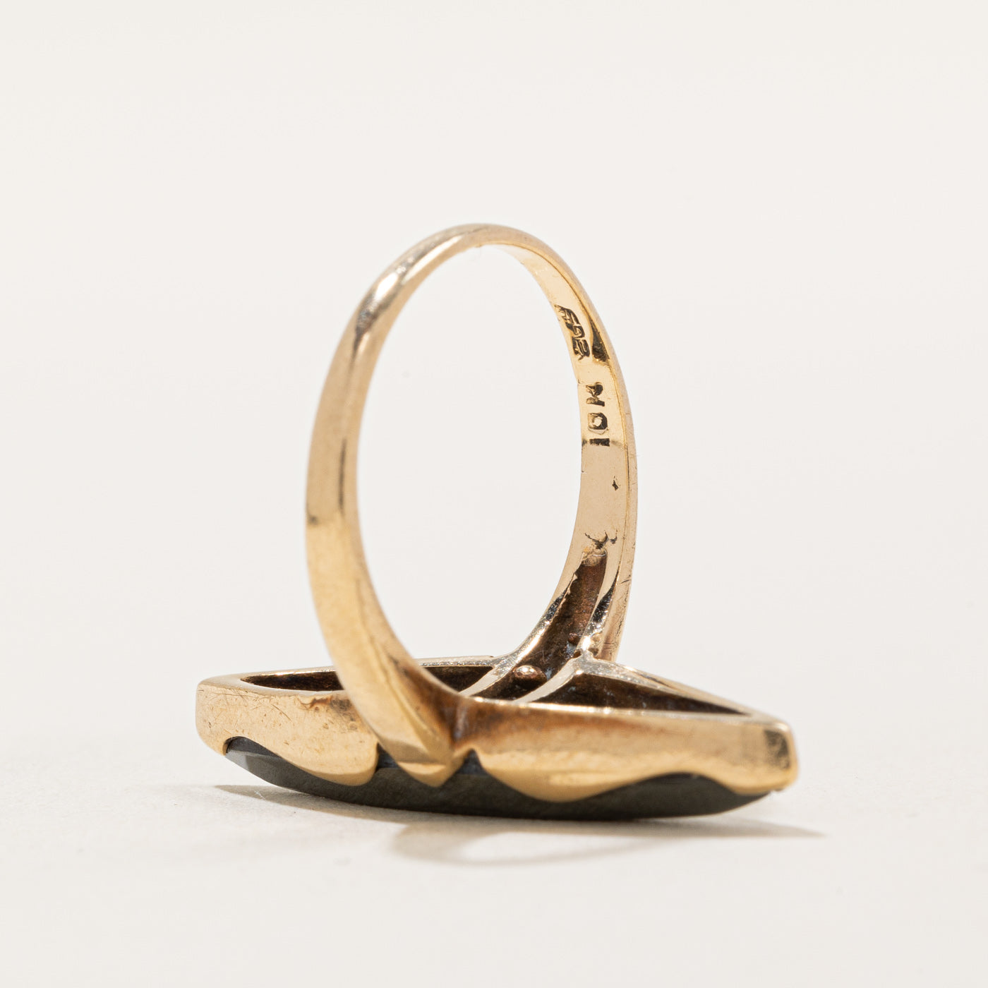 Elegant Marquise Hematite Ring - 3.50 Carat Genuine Stone | Size 5 | Perfect for Wedding, Anniversary & Evening Wear