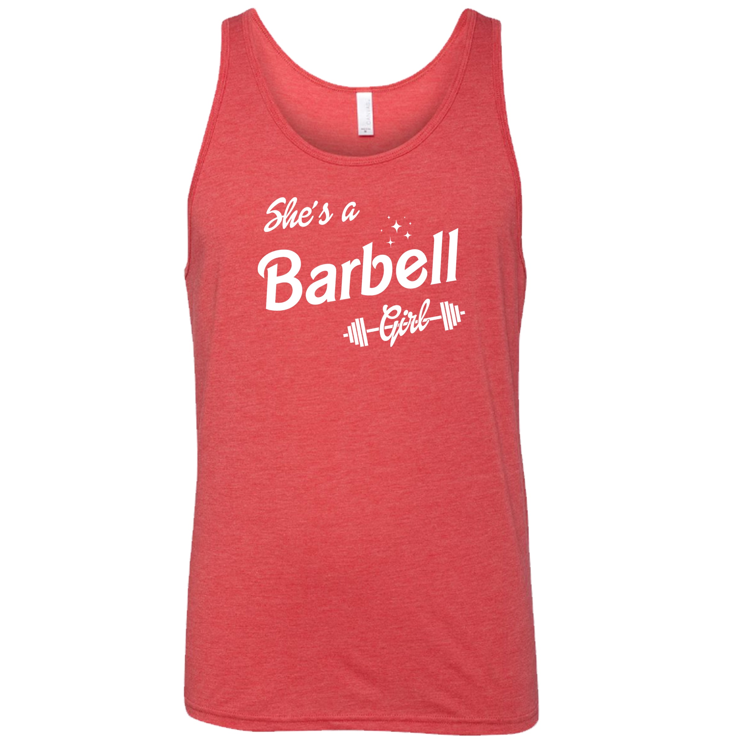 Unisex She's A Barbell Girl Workout T-Shirt - Gym, Weightlifting & Fitness Apparel for Women & Men