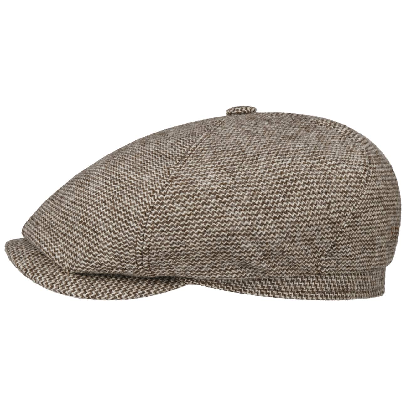 Stetson 6-Panel Undyed Wool Flat Cap for Men - Classic Vintage Style Hat for Casual Wear, Outdoor Activities, and Fashion Accessories