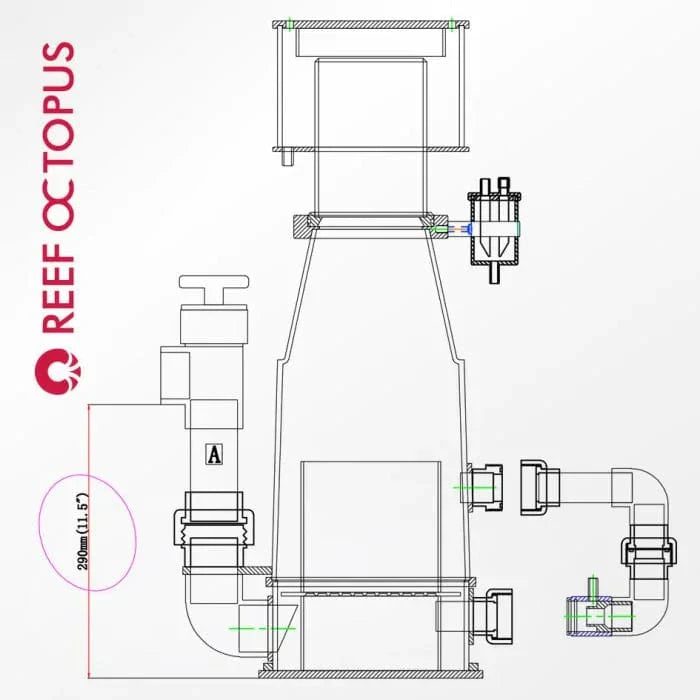 Premium Classic 200EXT Recirculating Protein Skimmer for Saltwater Aquariums - Efficient Marine Tank Filtration System for Reef & Fish Tanks