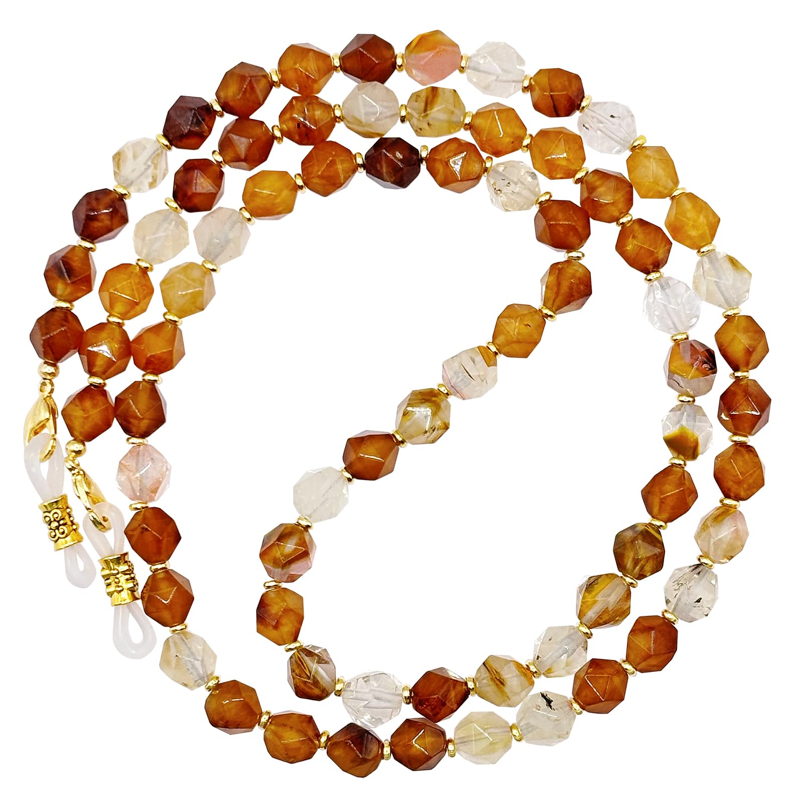 Stylish Beaded Eyeglass Chain for Women - Adjustable Glasses Strap for Reading & Sunglasses - Perfect for Work, Travel, and Outdoor Activities