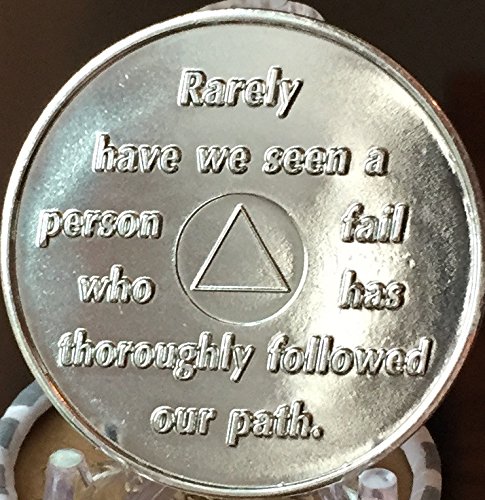 22 Year AA Founders Medallion Titanium Nickel Plated Anniversary Chip XXII - Commemorative Coin for Alcoholics Anonymous Milestones, Sobriety Gifts & Recovery Celebrations