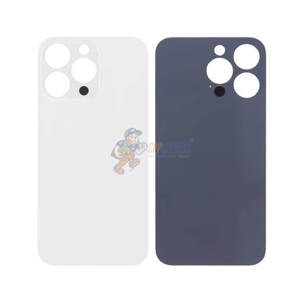Original iPhone 14 Pro Battery Back Door Replacement Glass - Premium White Back Cover with Perfect Fit - Ideal for Phone Repair & Protection