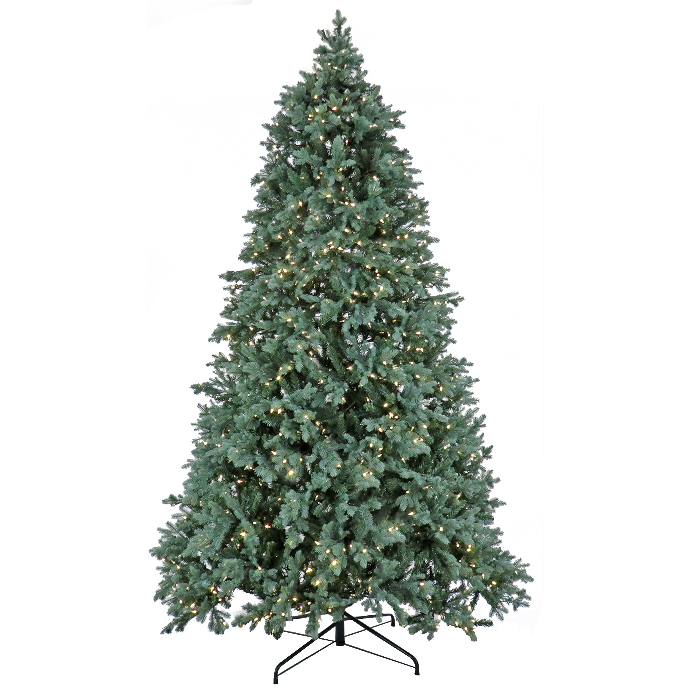 7.5 ft Pre-Lit Wellesley Fir Artificial Christmas Tree with 500 Warm White LED Lights - PowerConnect Technology for Easy Setup - Perfect for Home, Office, and Holiday Decorations