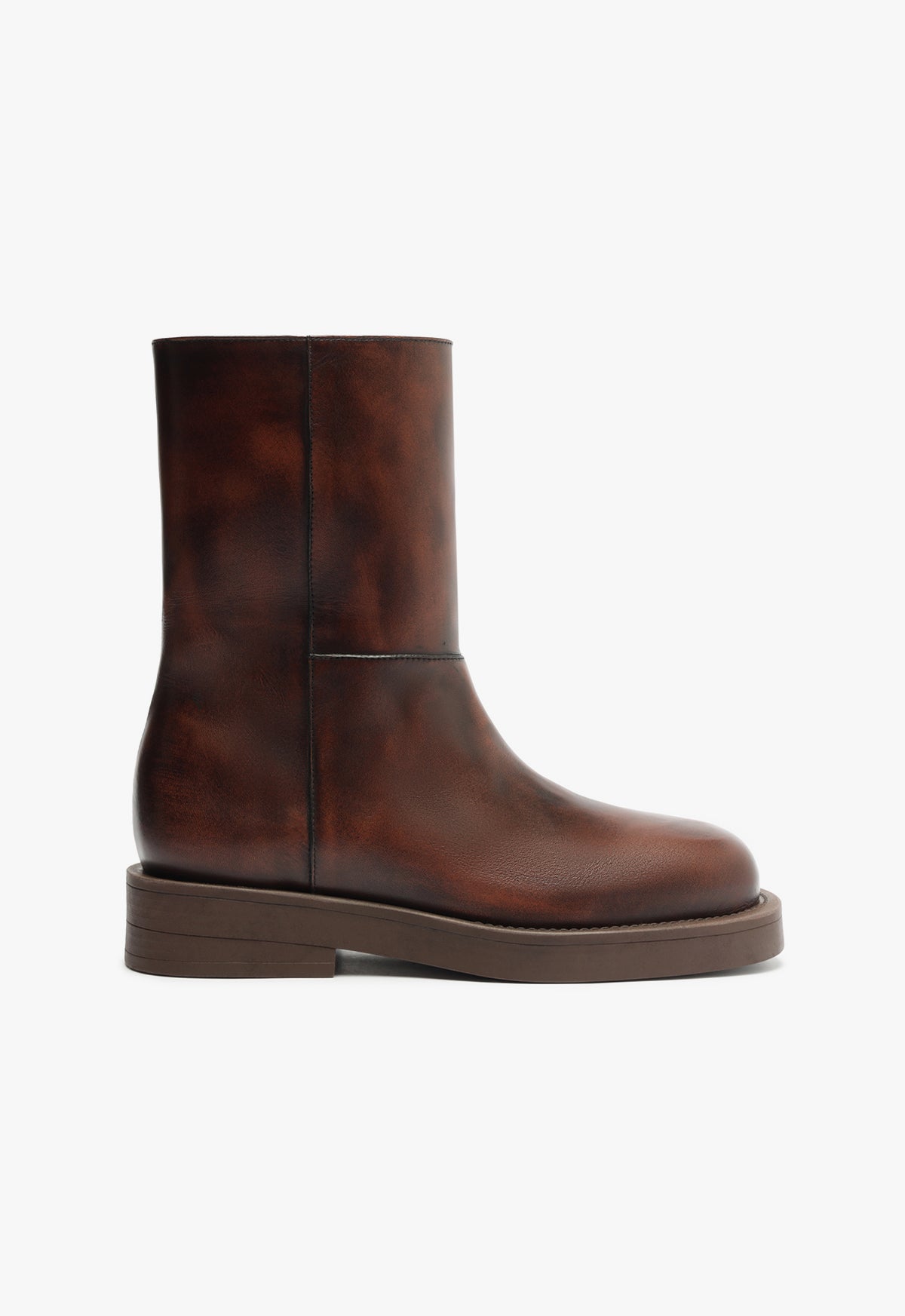 Jamie Leather Boots for Women - Low Heel Ankle Boots F24 S2195600130002 | Stylish & Comfortable for Casual Wear, Office & Date Nights
