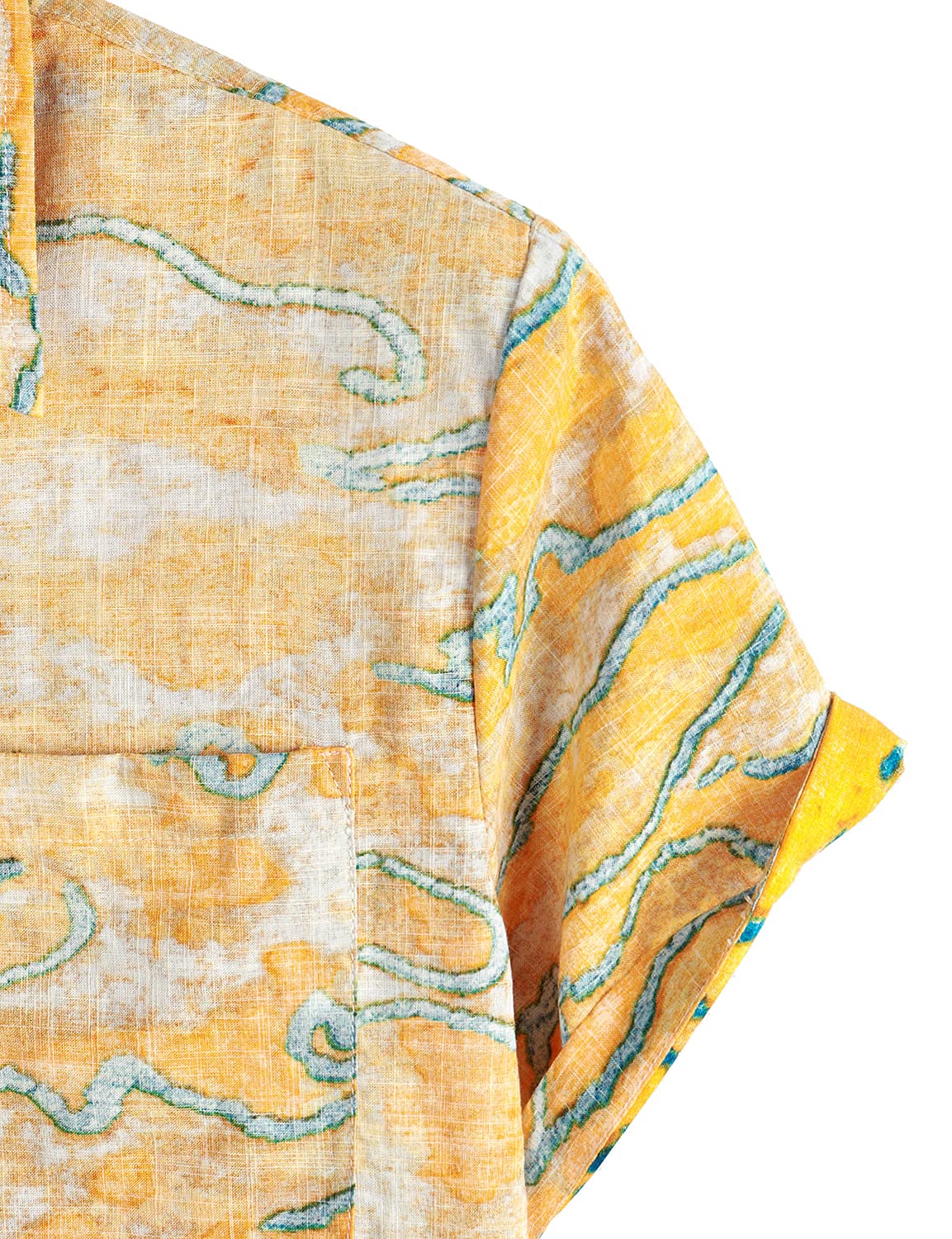 VATPAVE Men's Hawaiian Shirts | Tropical Floral Short Sleeve Button Down Shirt for Casual Wear & Beach Vacation | Front Pocket Design | Lightweight Summer Shirt for Pool Party & Luau