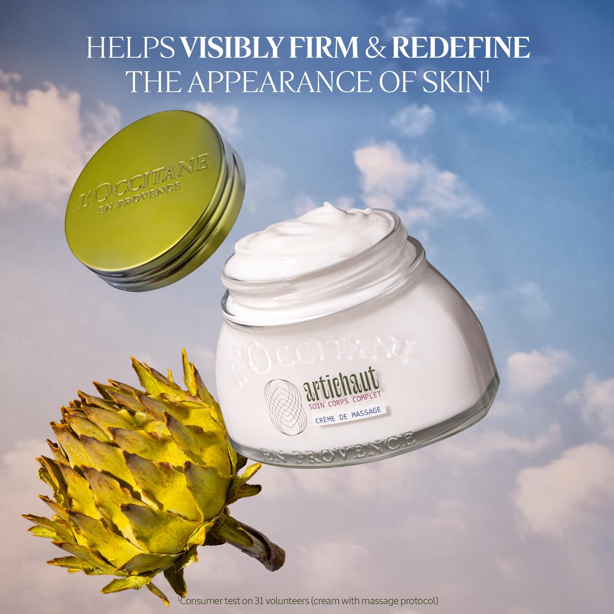 L'Occitane Artichoke Body Cream 7 oz (200ml) - Ultra Hydrating & Nourishing Moisturizer for Dry Skin | Perfect for Daily Use & Spa Nights