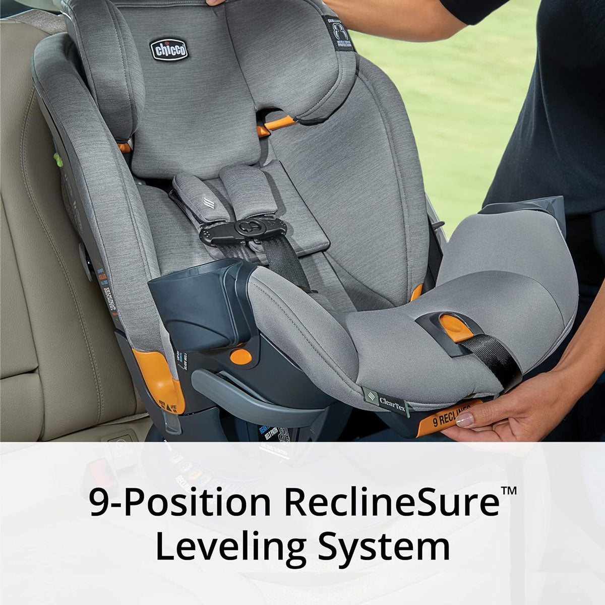 Chicco OneFit ClearTex All-in-One Convertible Car Seat for Infants to Toddlers - Safe & Comfortable for Travel, Shopping, and Daily Commute