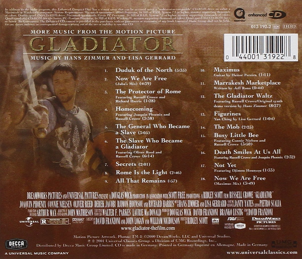 Gladiator: More Music From The Motion Picture Soundtrack | Epic Film Score by Hans Zimmer | Perfect for Movie Nights, Workout Motivation & Historical Inspiration