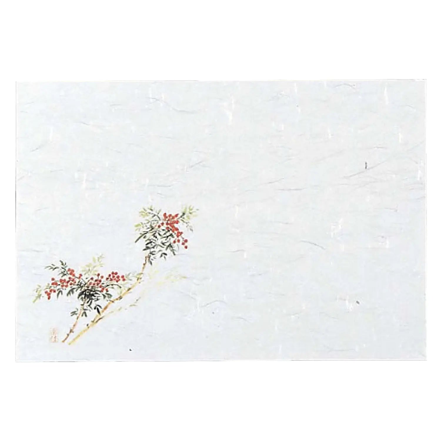 Premium MIN Senju Washi Paper Placemats - Set of 100 Japanese Nandina Design - Elegant Table Setting for Dining, Parties & Home Decor