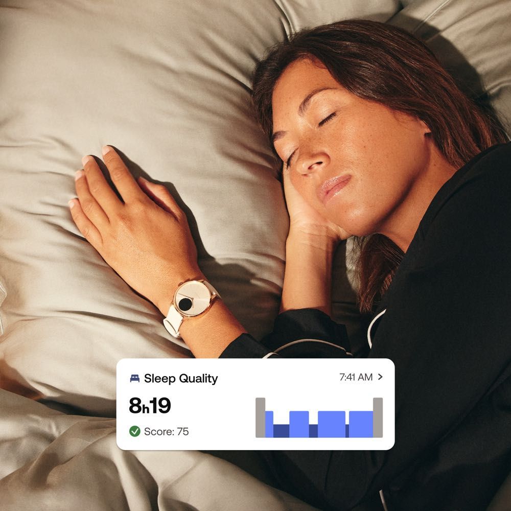 Withings ScanWatch Light (37mm) - Smart Hybrid Watch with Heart Rate Monitor, Sleep Tracking & Activity Tracker - Perfect for Fitness Enthusiasts & Health-Conscious Users