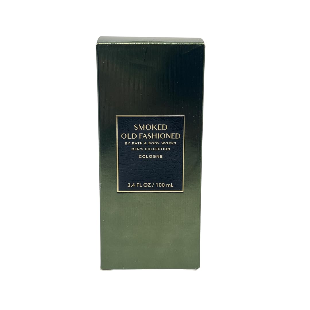 Bath & Body Works Smoked Old Fashioned Cologne for Men - 3.4 fl oz Eau de Toilette Spray | Woody Spicy Scent | Long Lasting Fragrance for Date Night, Office & Special Occasions