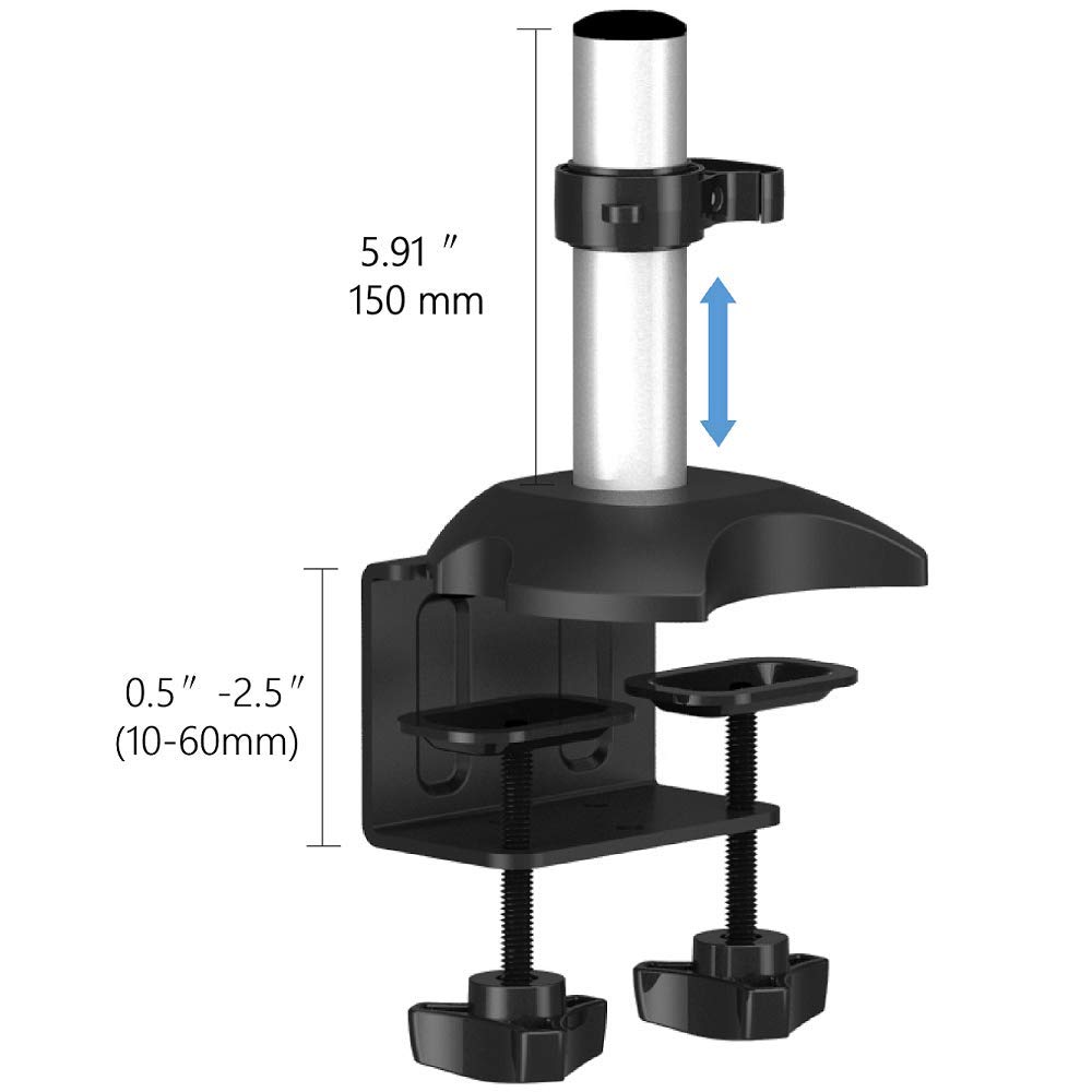 Adjustable Monitor Stand with Quick Release - Expandable Ergonomic Riser for Home & Office (BL-DM129) - Perfect for Dual Monitors, Laptops & Improved Posture